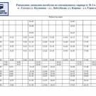 новое расписание